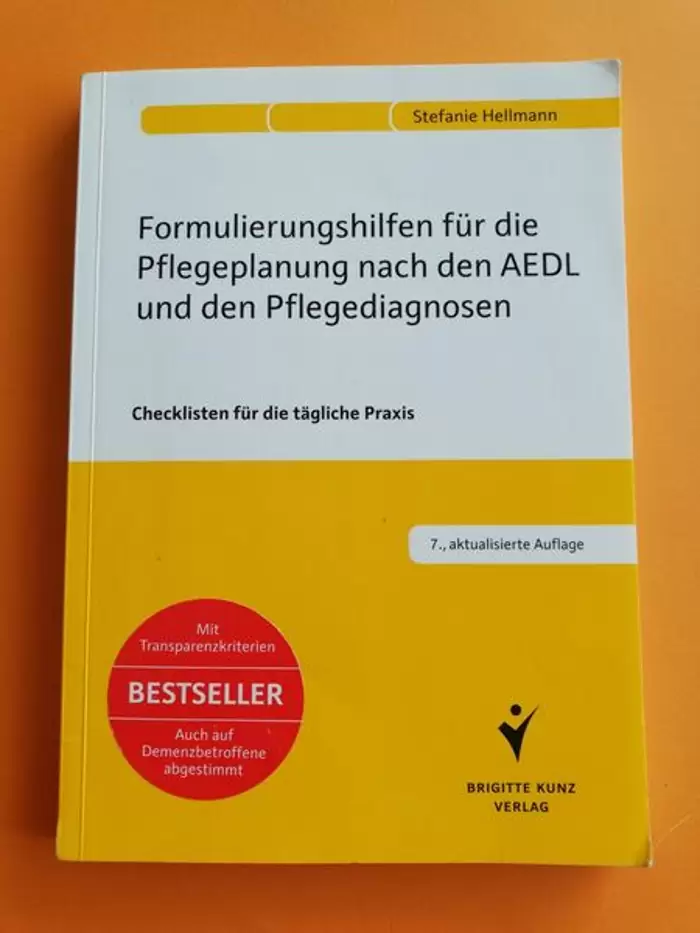 12€ Buch (1) Formulierungshilfen Pflegeplanung u. Diagnosen AEDL Pflegeausbildung