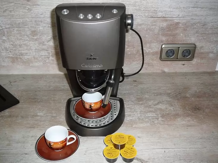25€ Tchibo Cafissimo Kapselmaschine/Kaffeemaschine,Sonderfarbe Bronze,Espressotassen