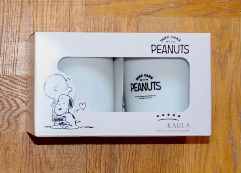25€ Kahla Nature Peanuts Tasse mit Henkel porcelain/Porzellan weiss/white 2er Set neu/ovp